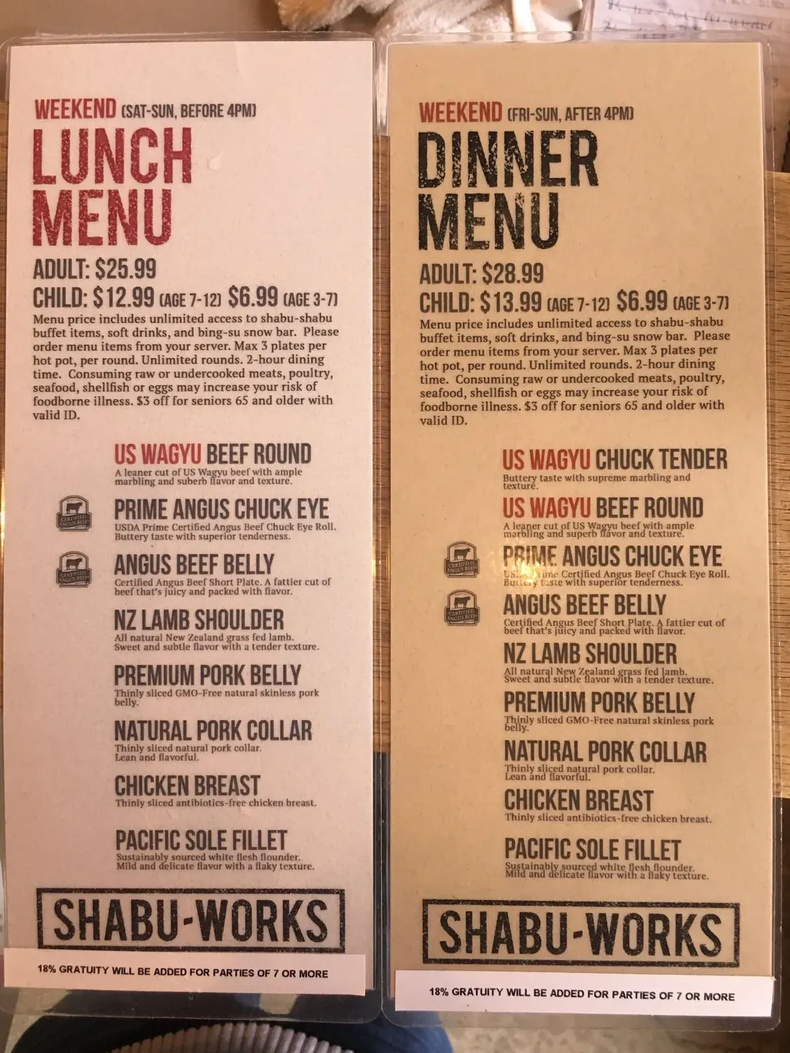 Menu 2