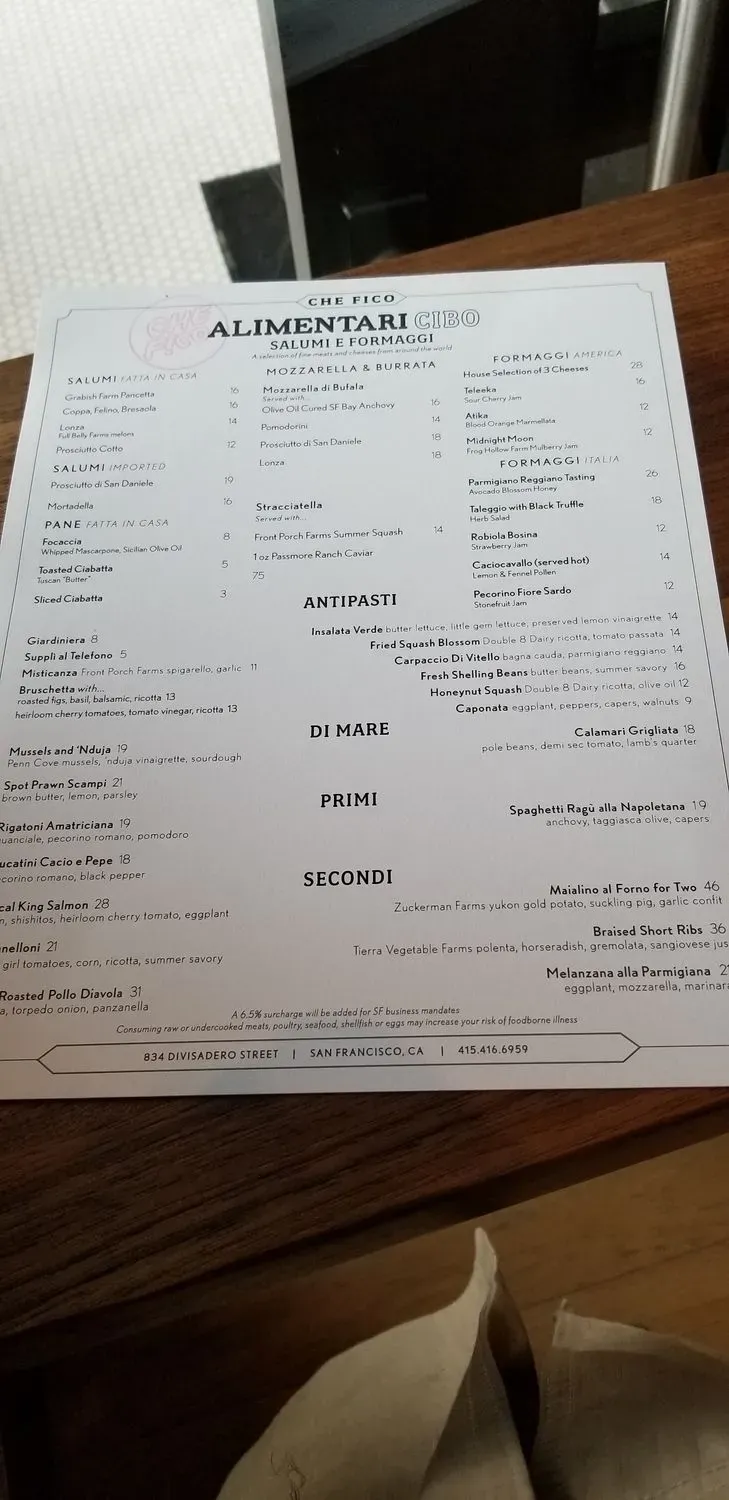 Menu 5