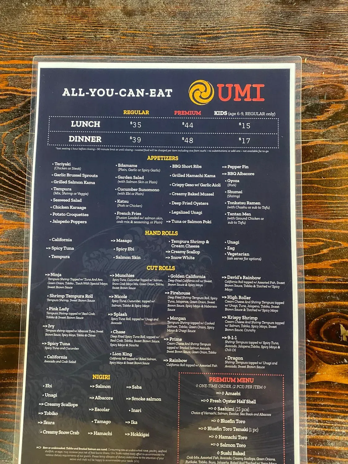 Menu 1