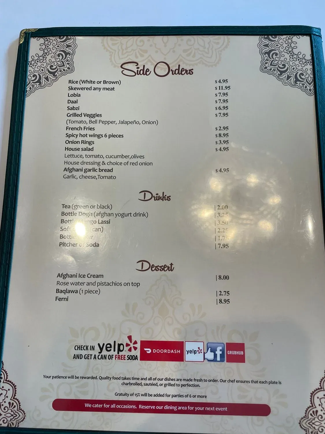 Menu 3