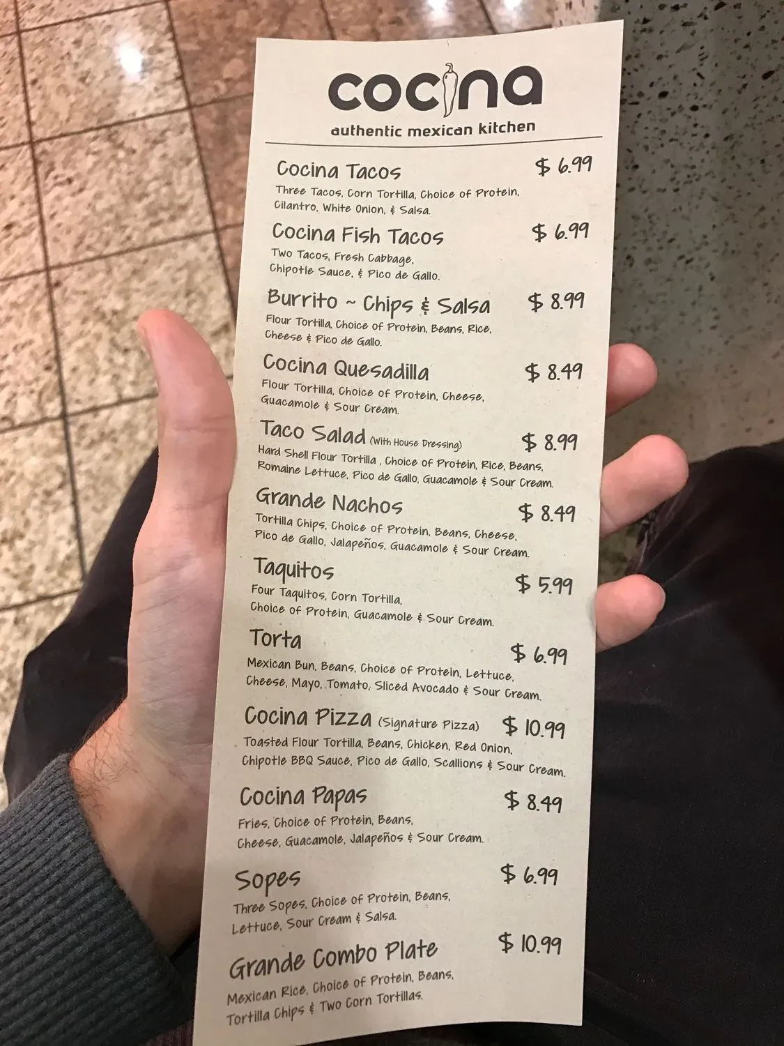 Menu 5