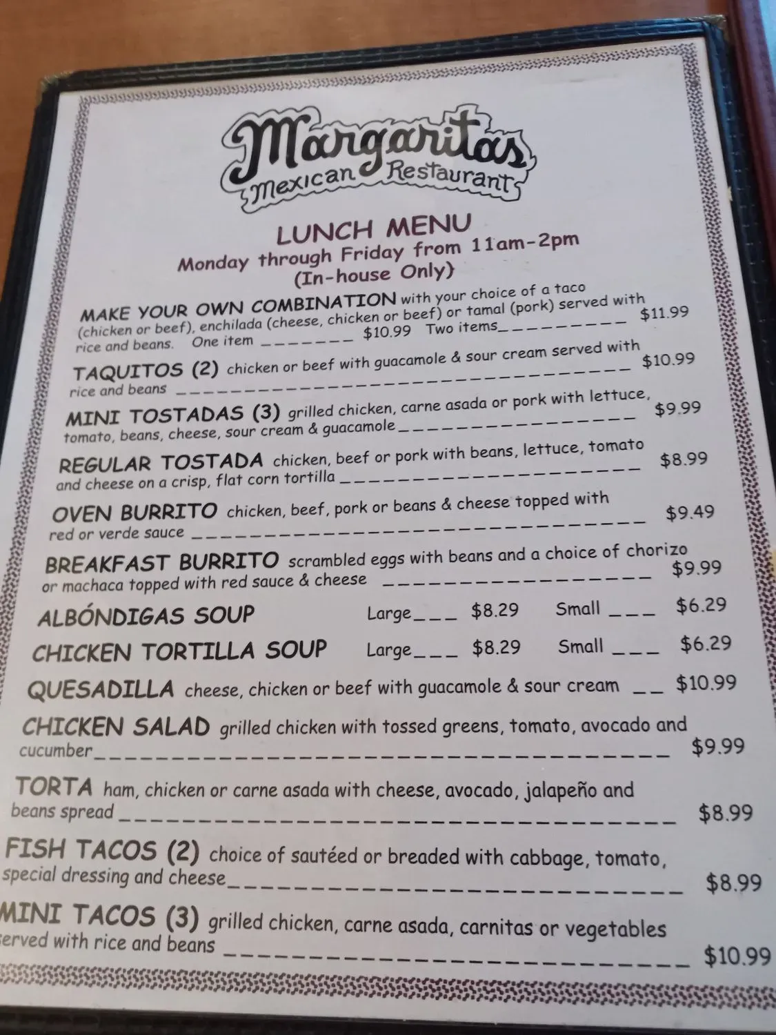 Menu 5