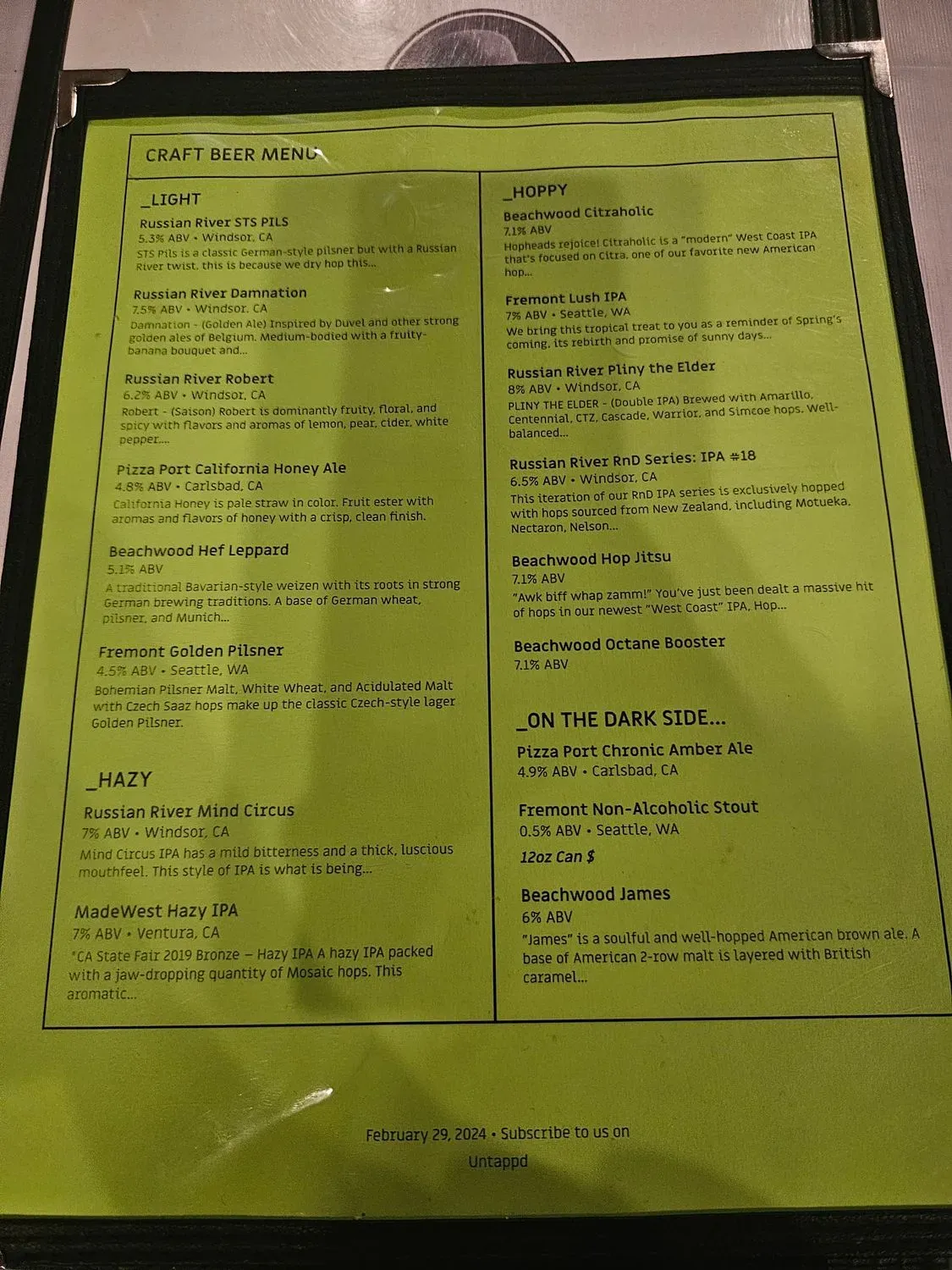 Menu 2