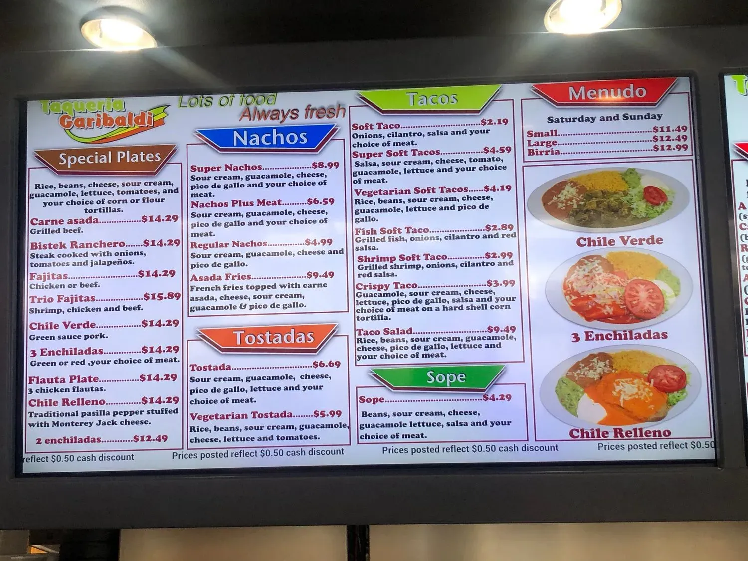 Menu 1