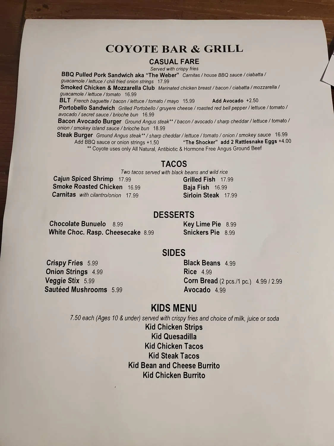 Menu 1