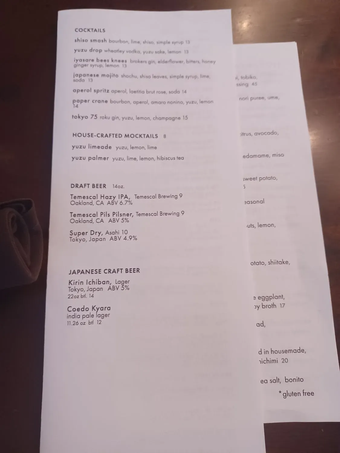 Menu 6