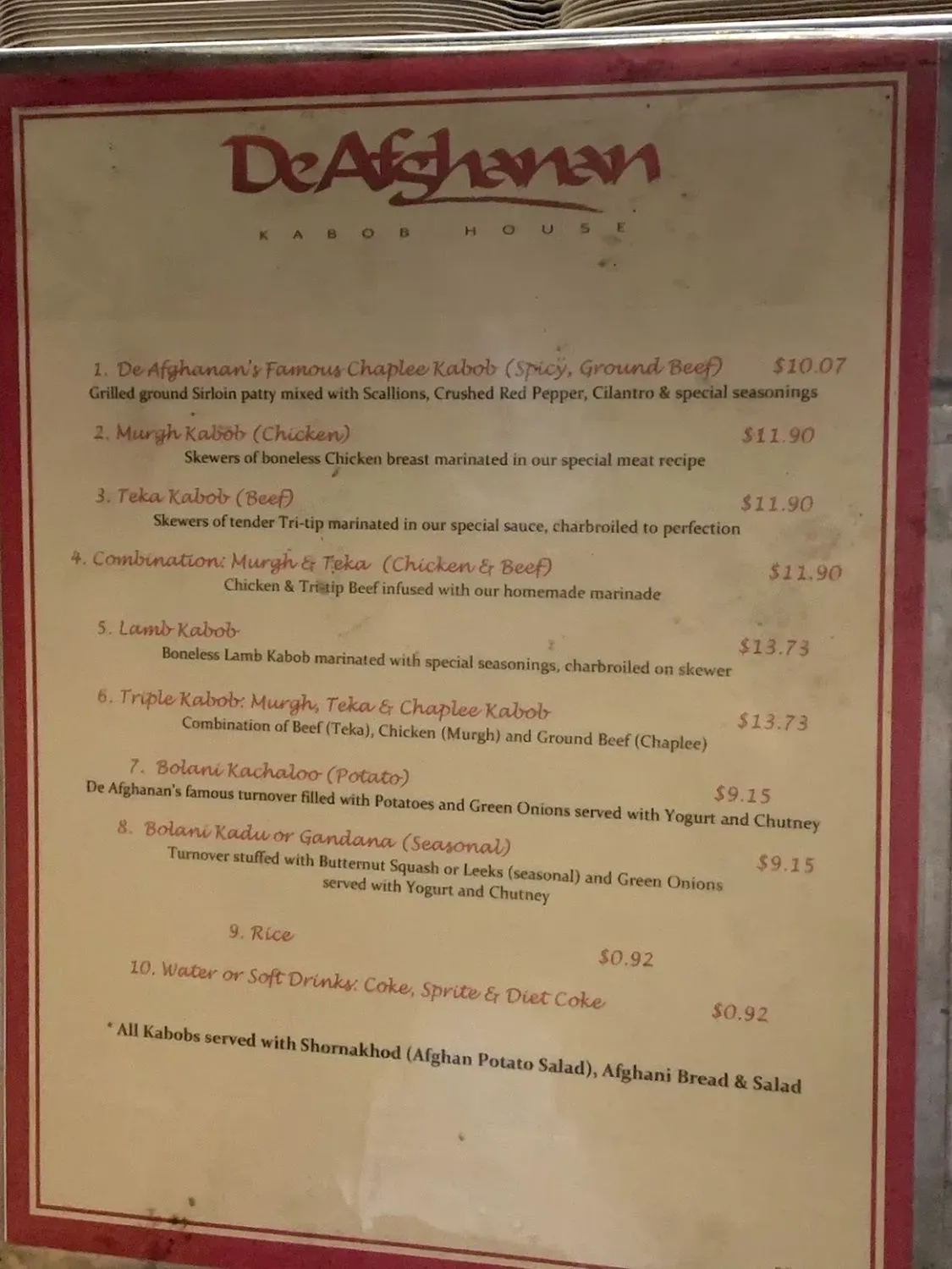 Menu 6