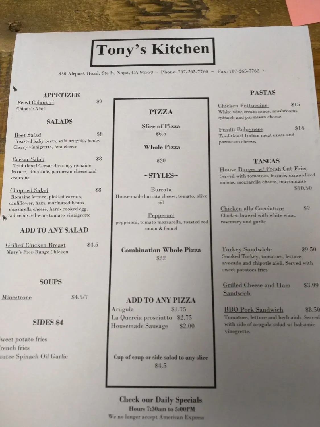 Menu 4