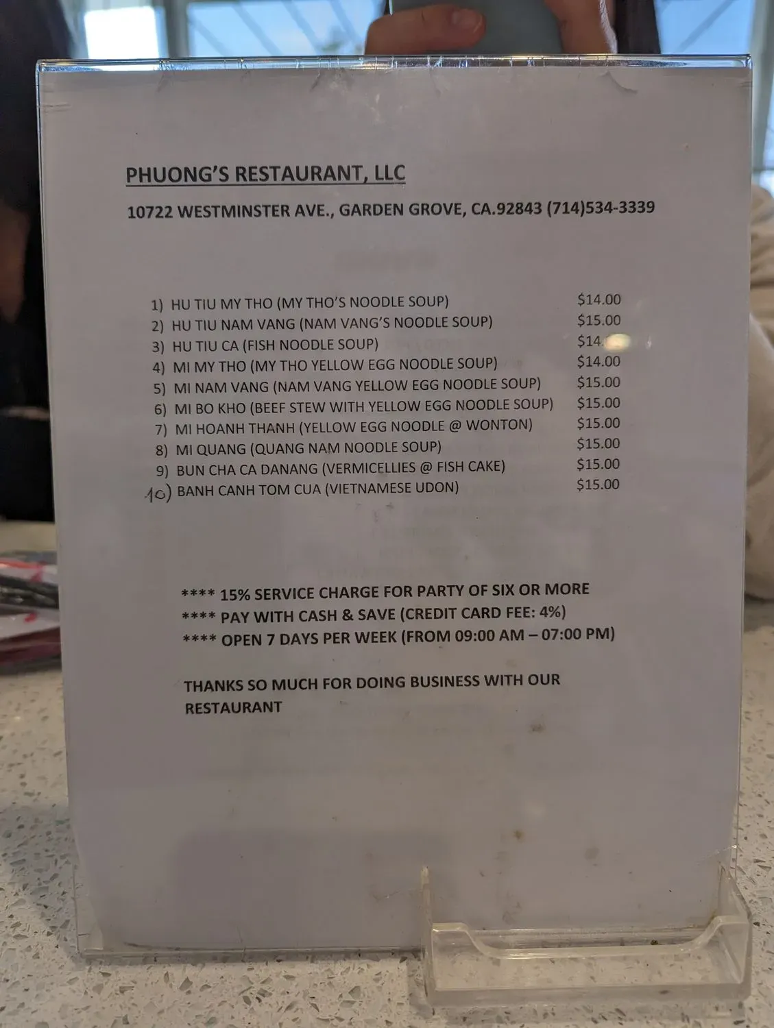 Menu 4