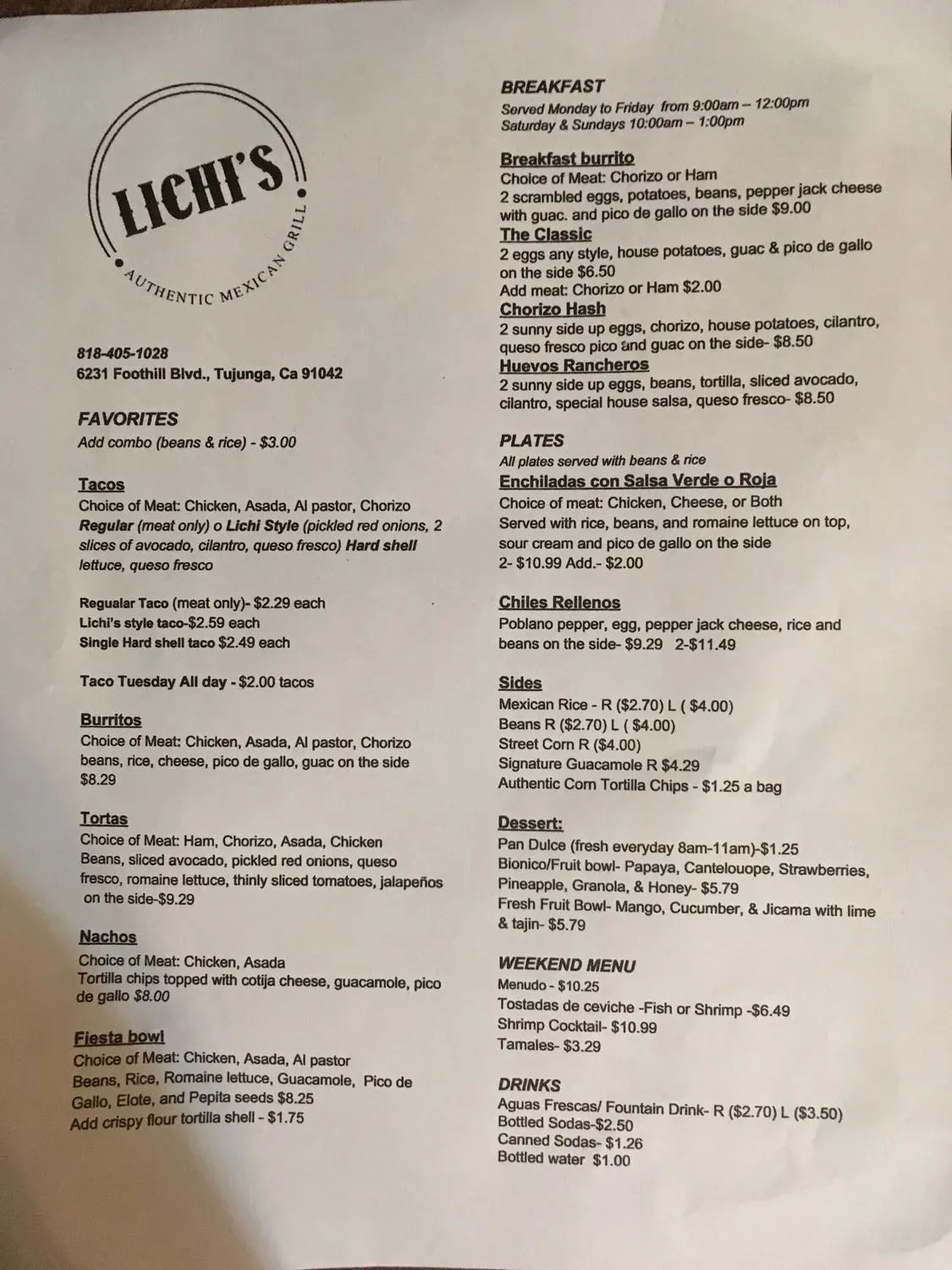 Menu 3