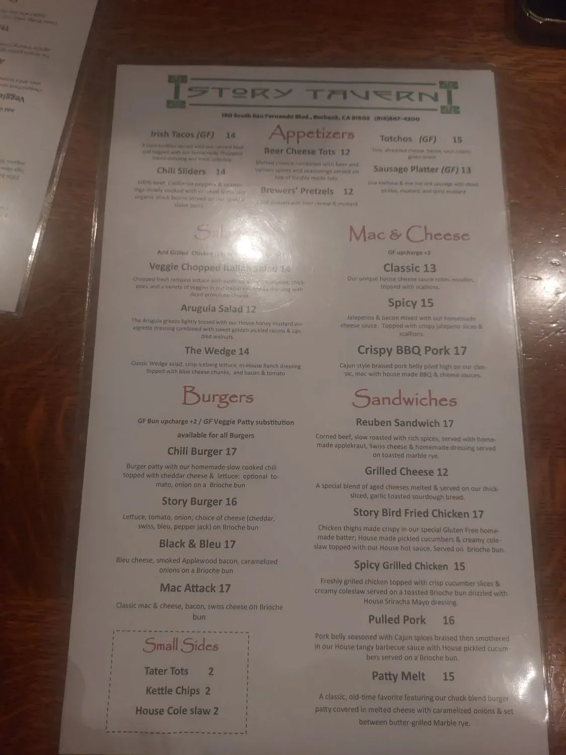 Menu 1