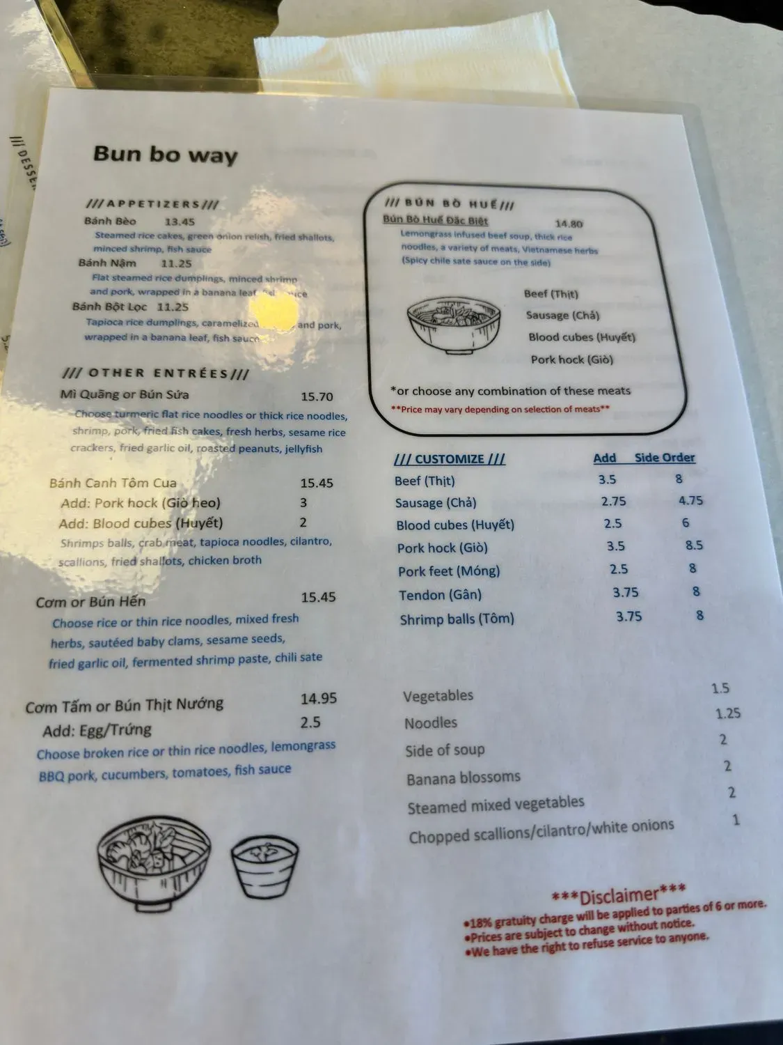 Menu 1