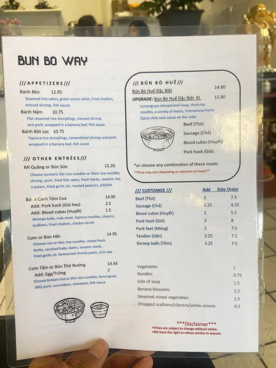 Menu 1