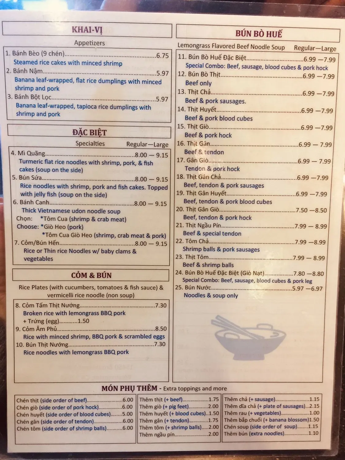 Menu 5