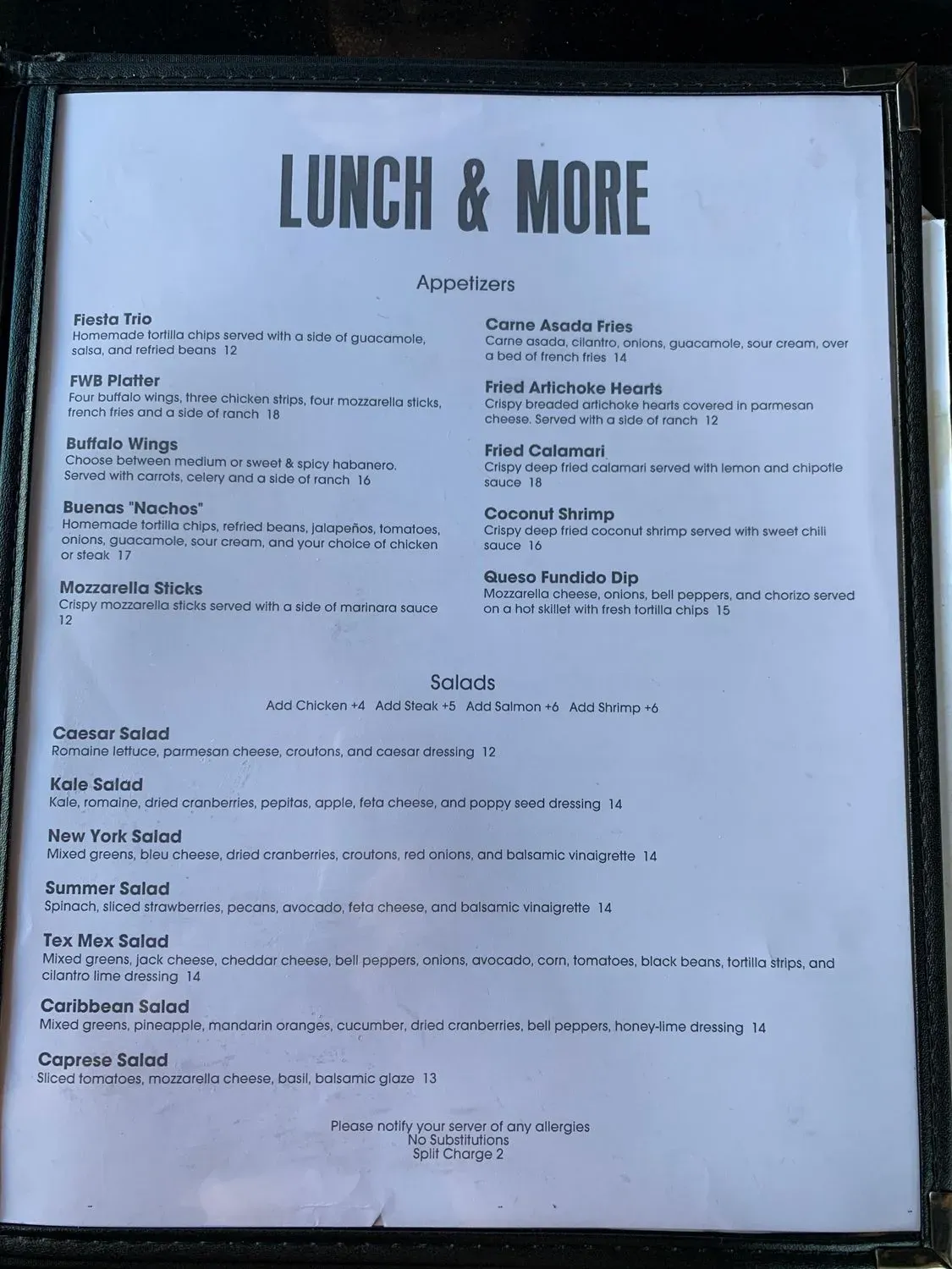 Menu 5