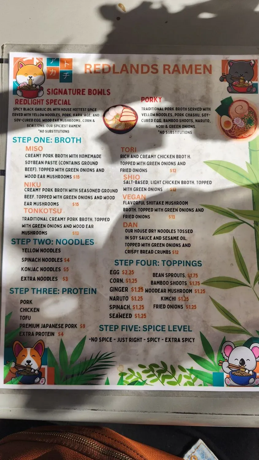 Menu 5