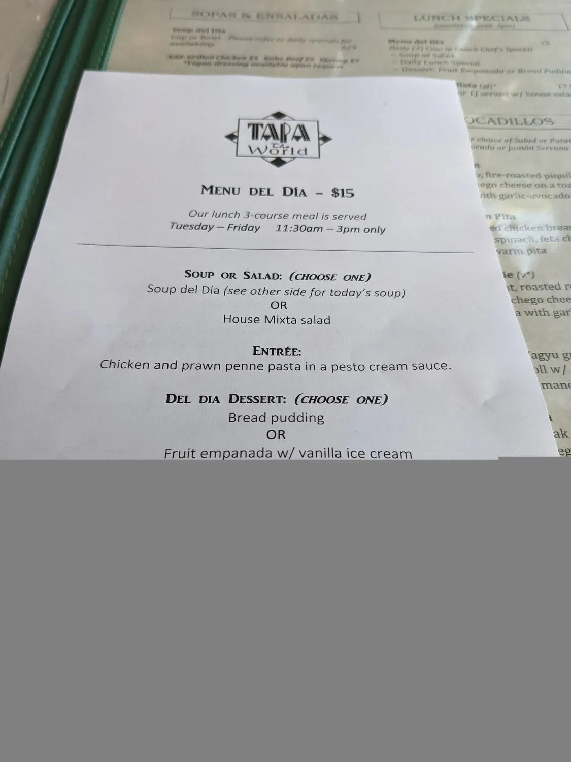 Menu 5