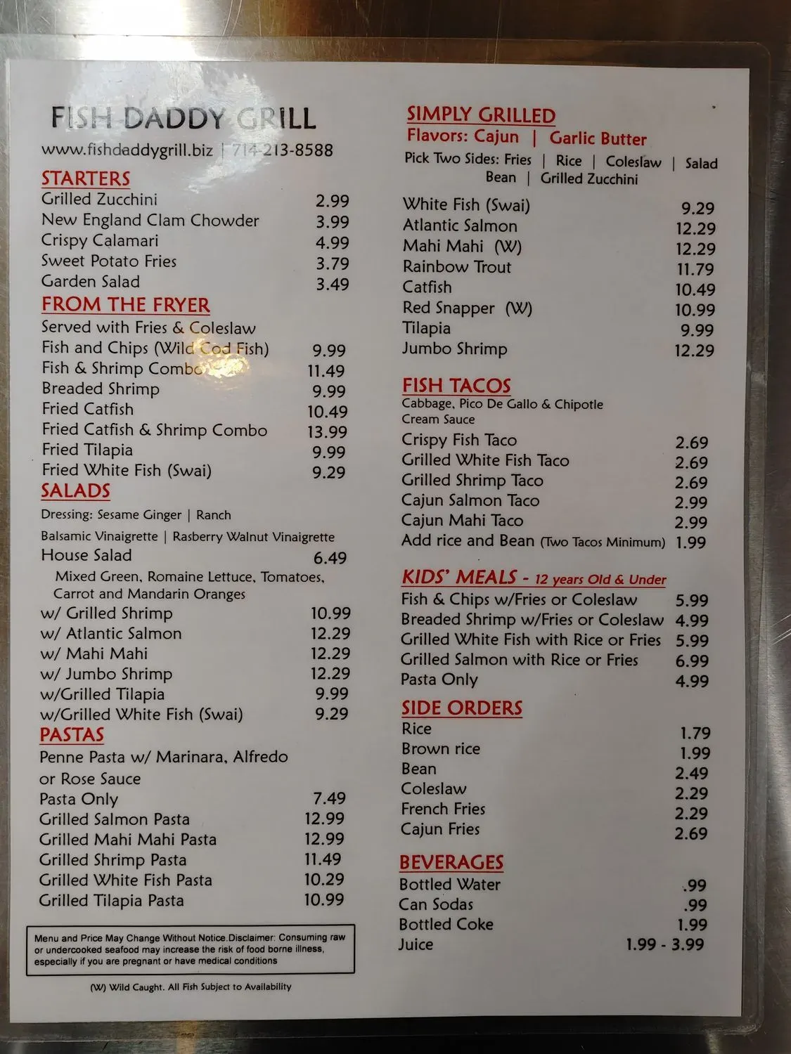 Menu 4