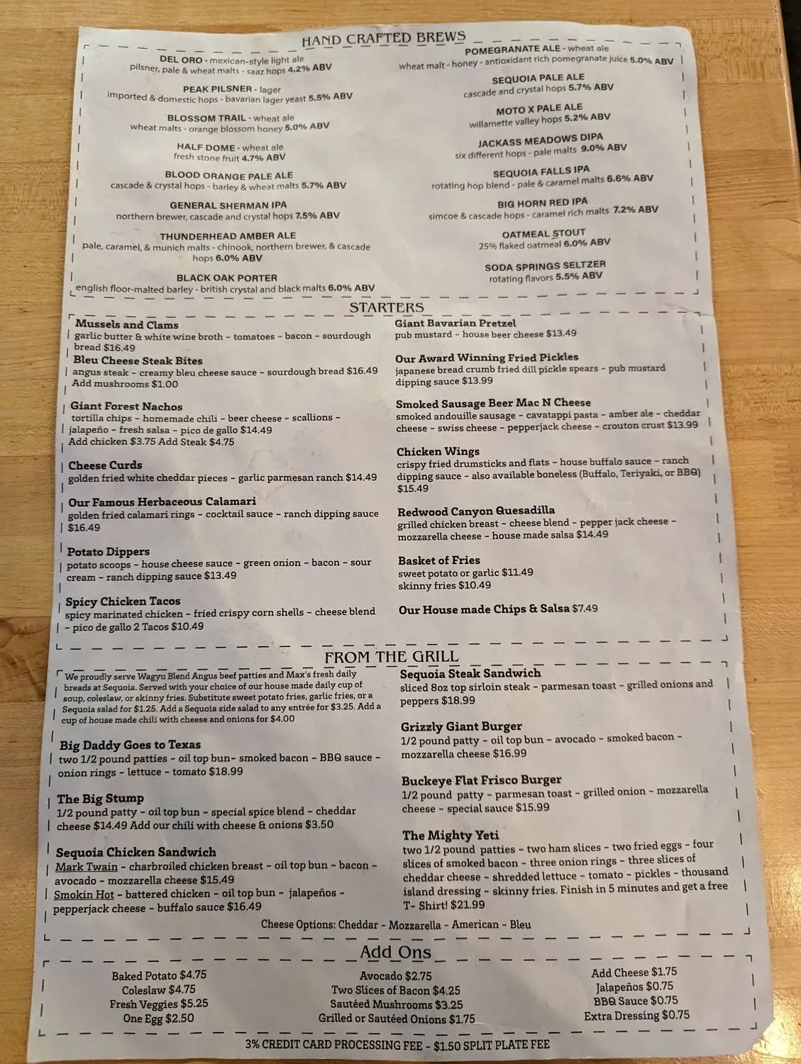 Menu 5