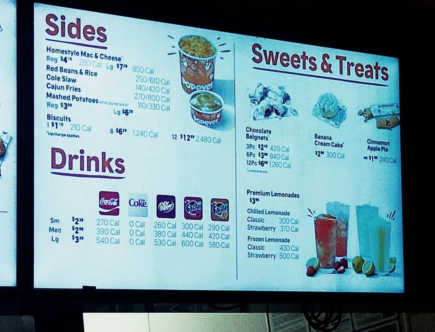 Popeyes Louisiana Kitchen Menu - Updated November 2025
