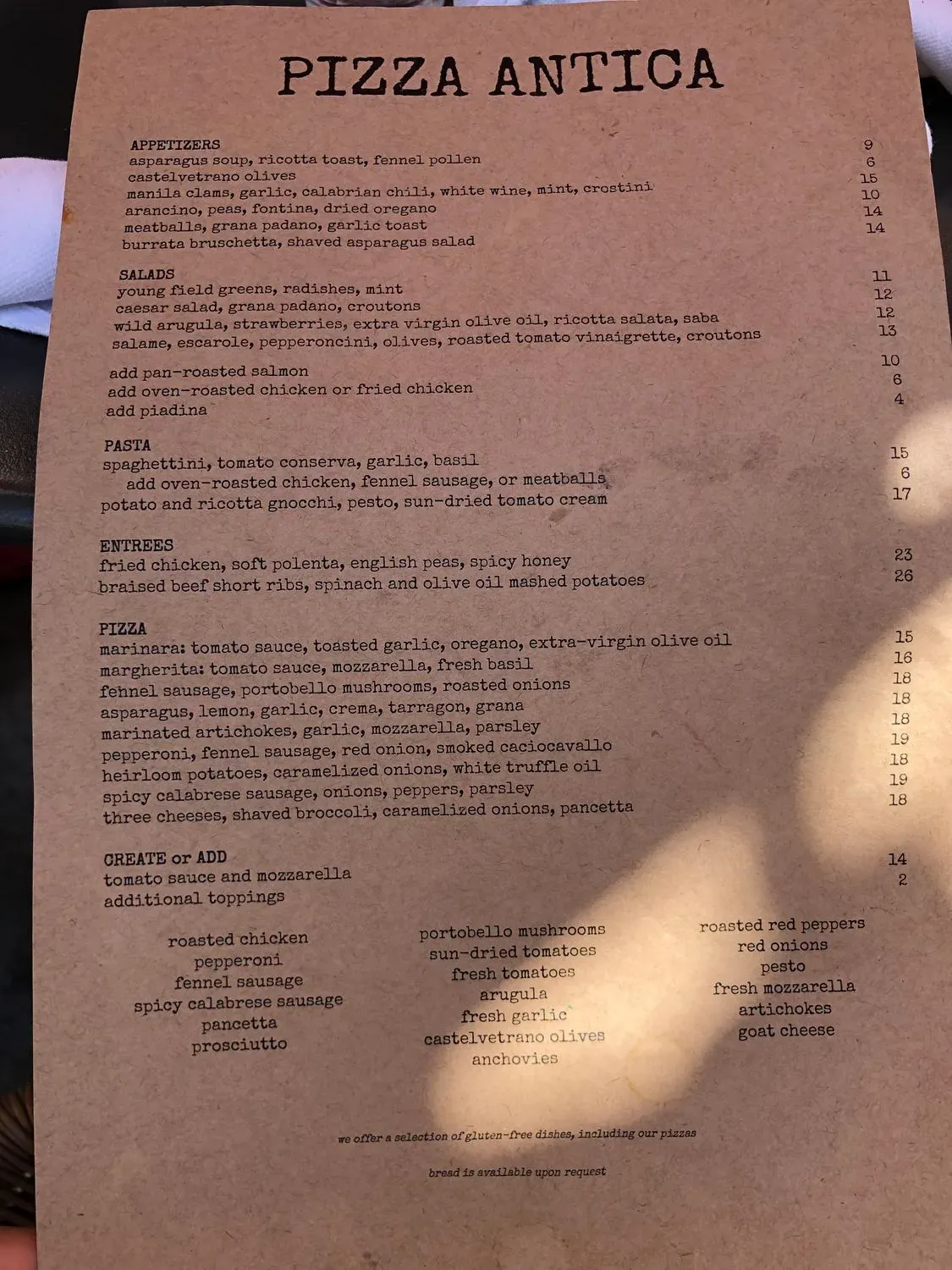 Menu 4