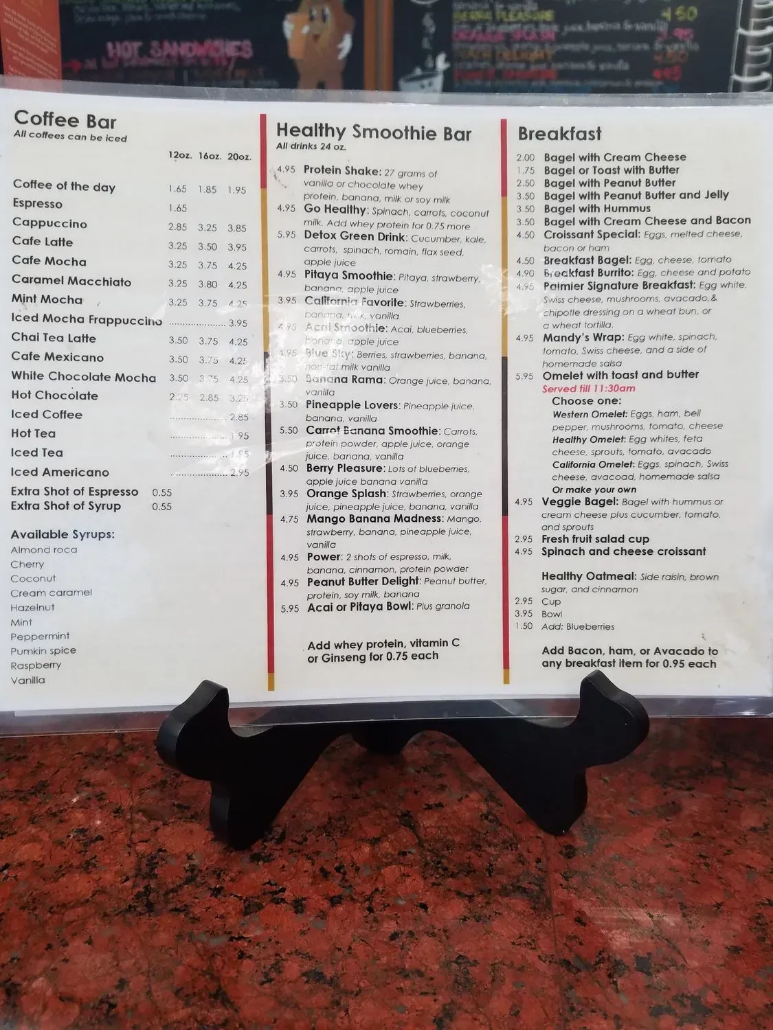 Menu 5