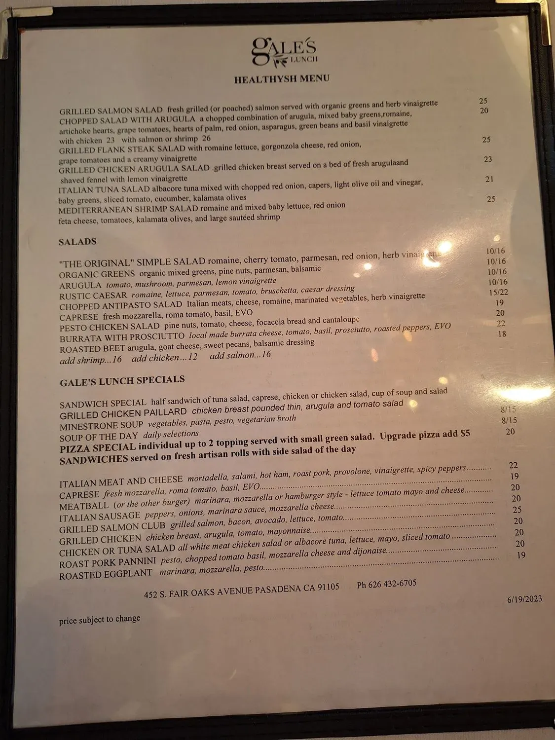 Menu 2