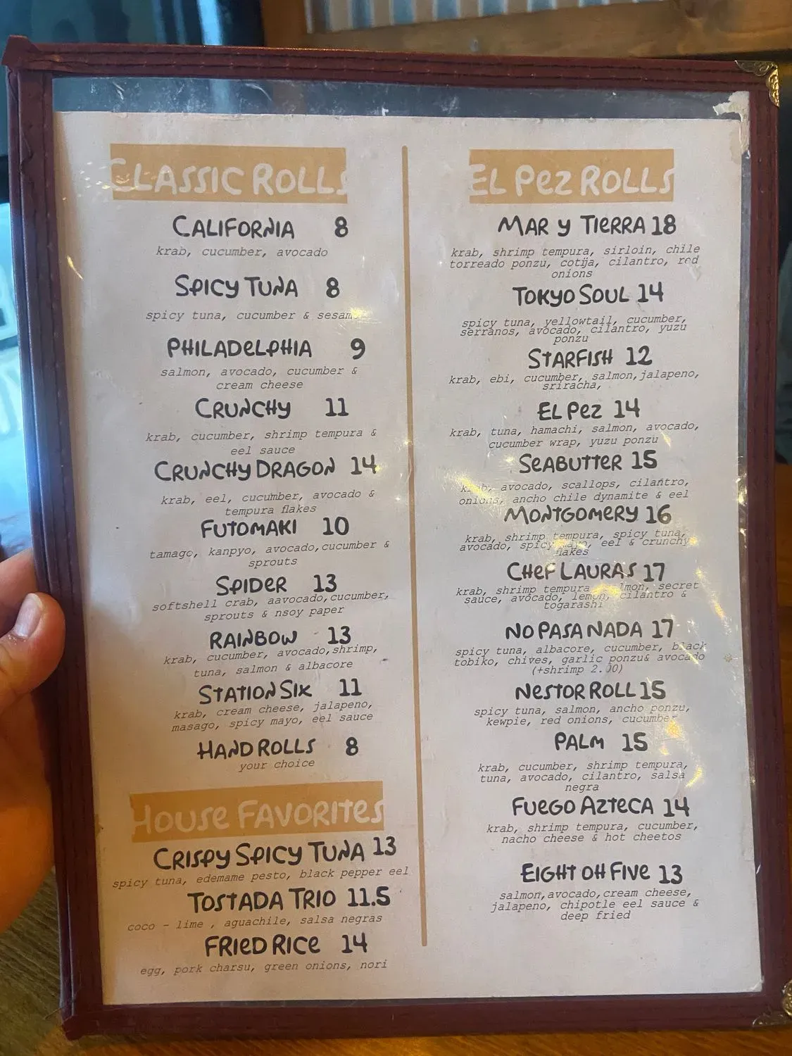 Menu 5