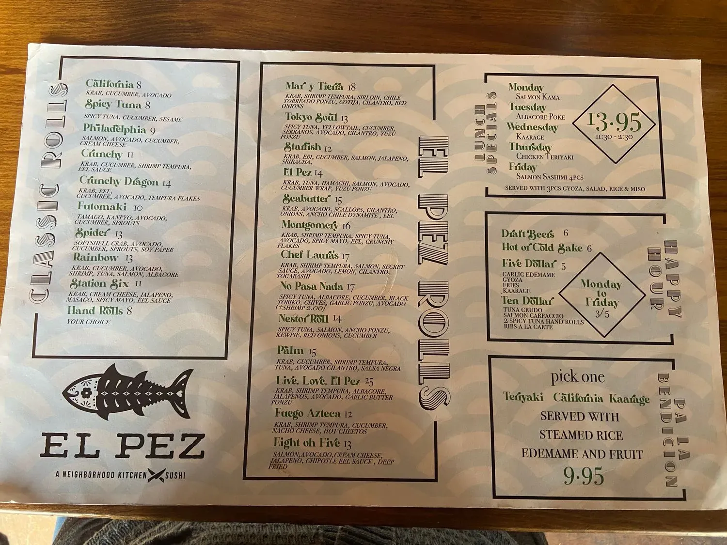 Menu 6