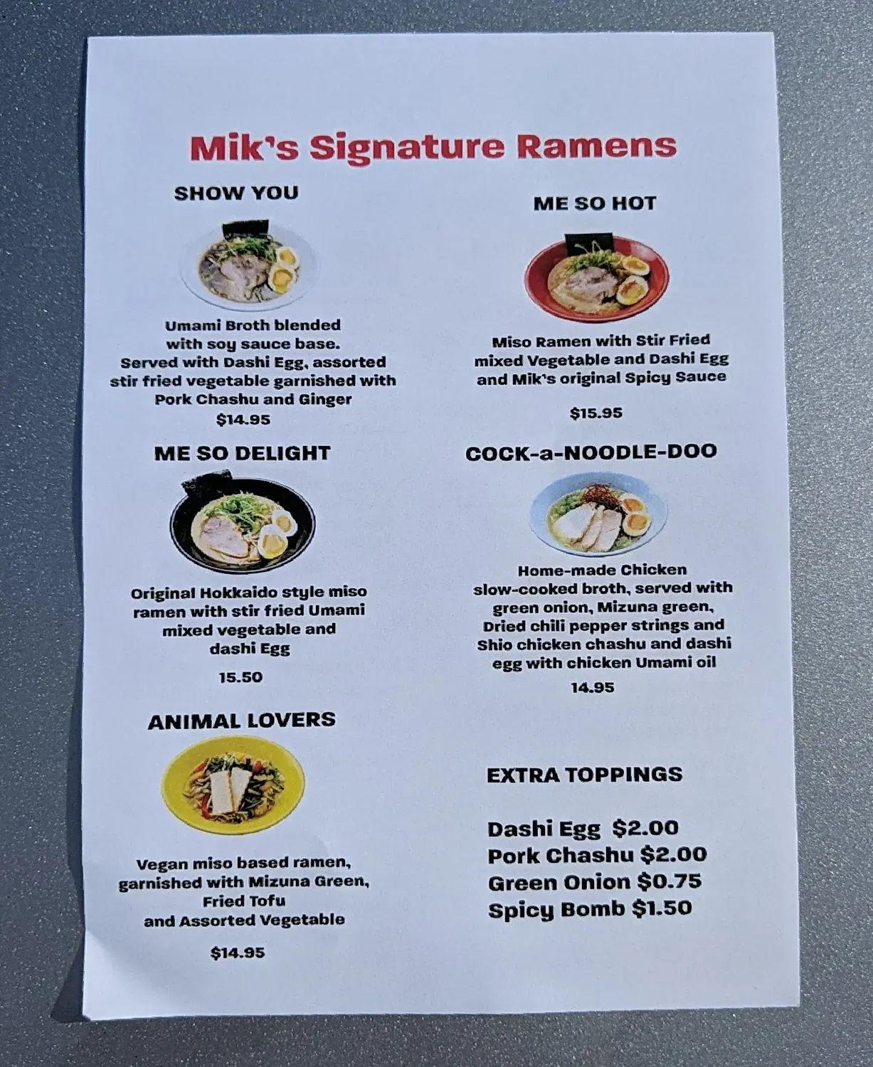 Menu 2