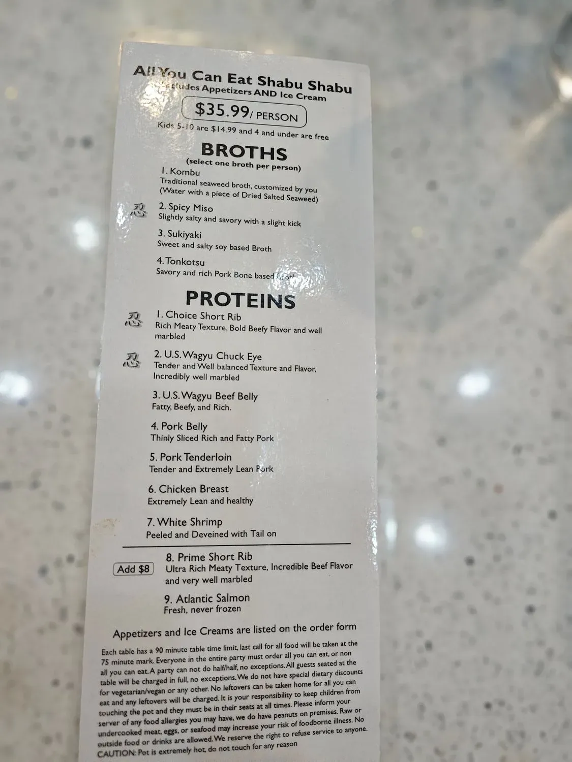 Menu 5