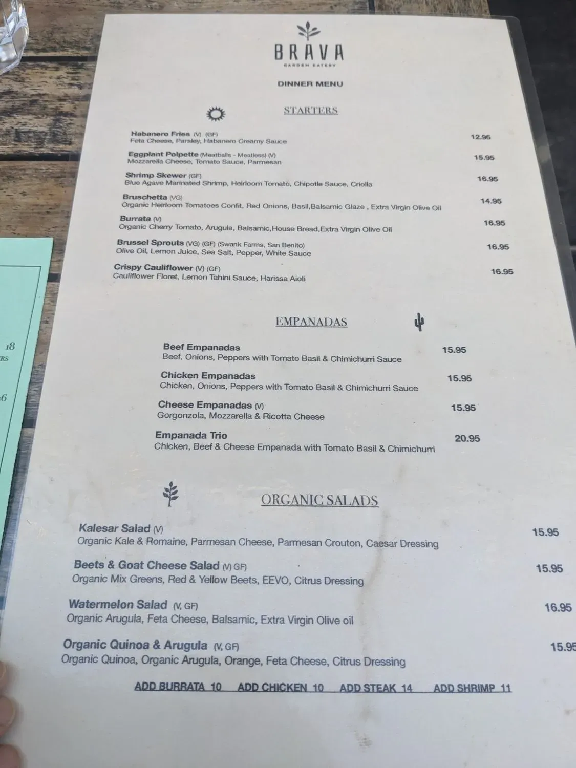 Menu 5