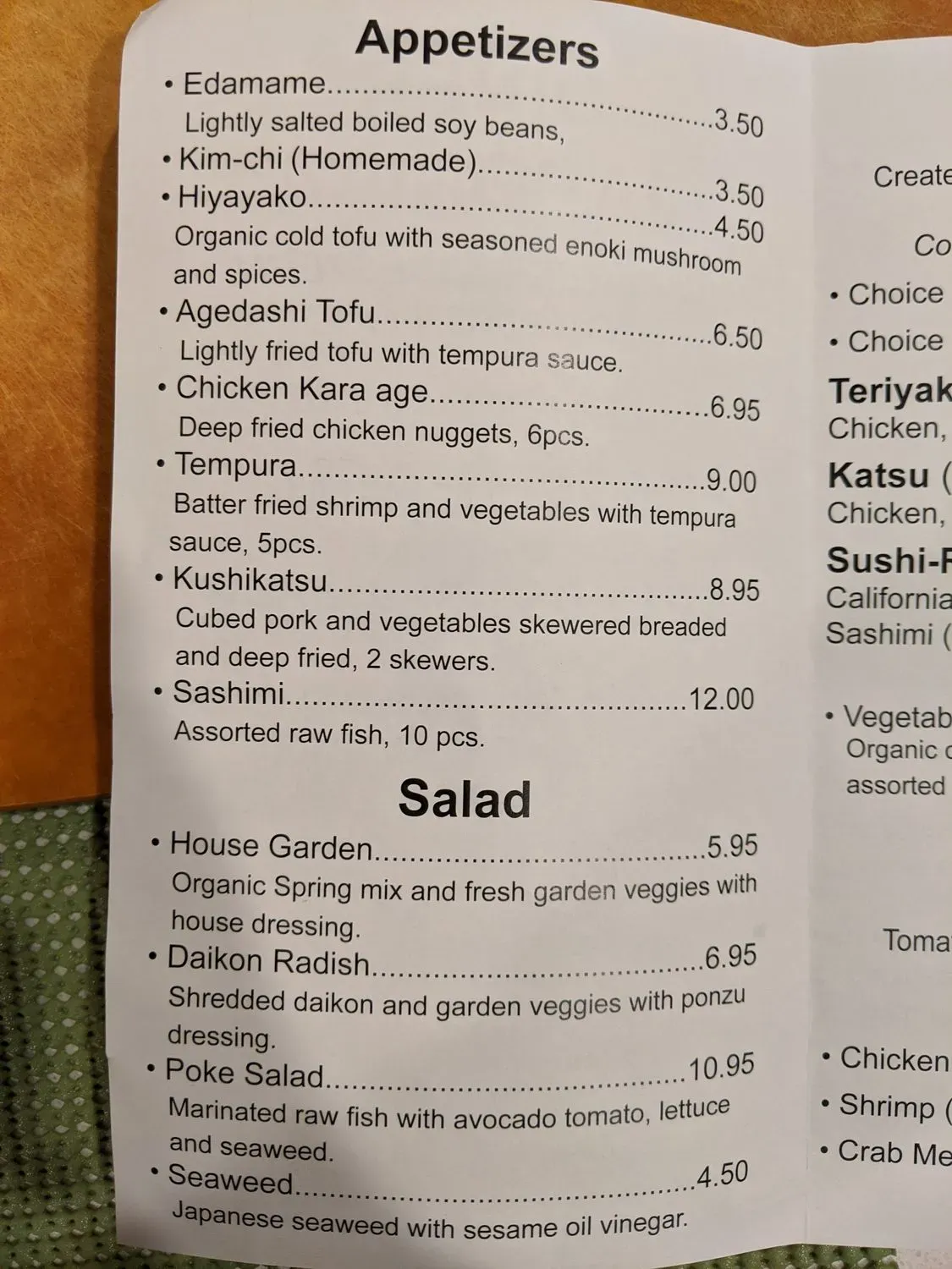 Menu 4