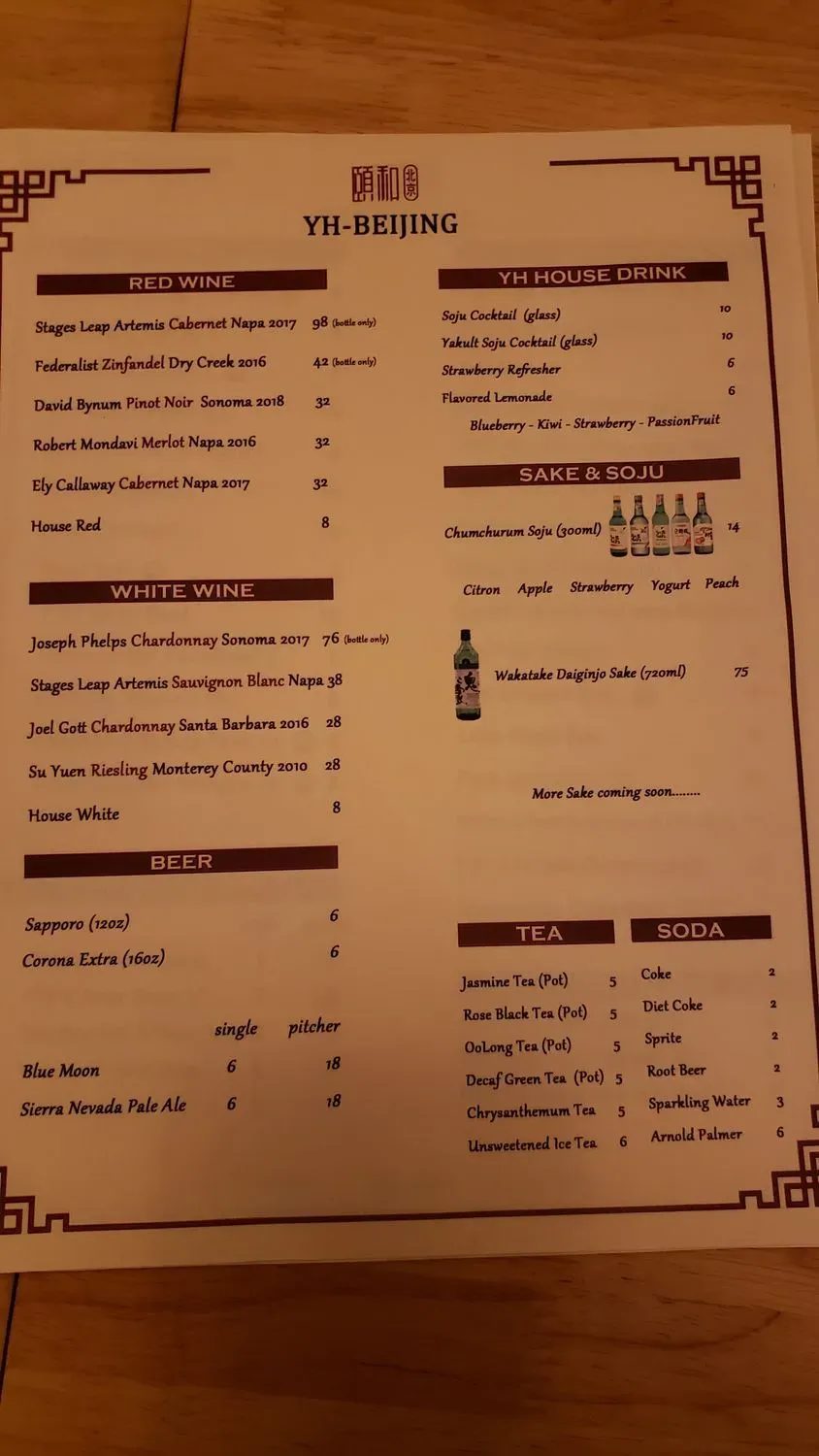 Menu 5