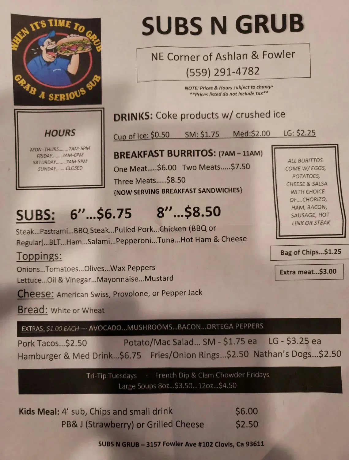 Menu 1