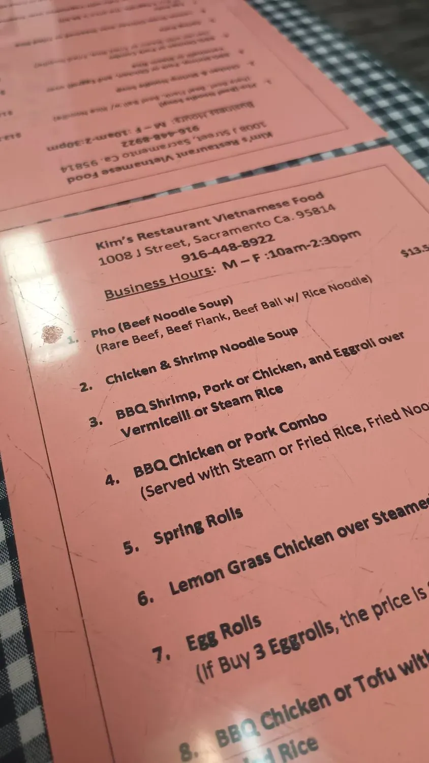 Menu 5