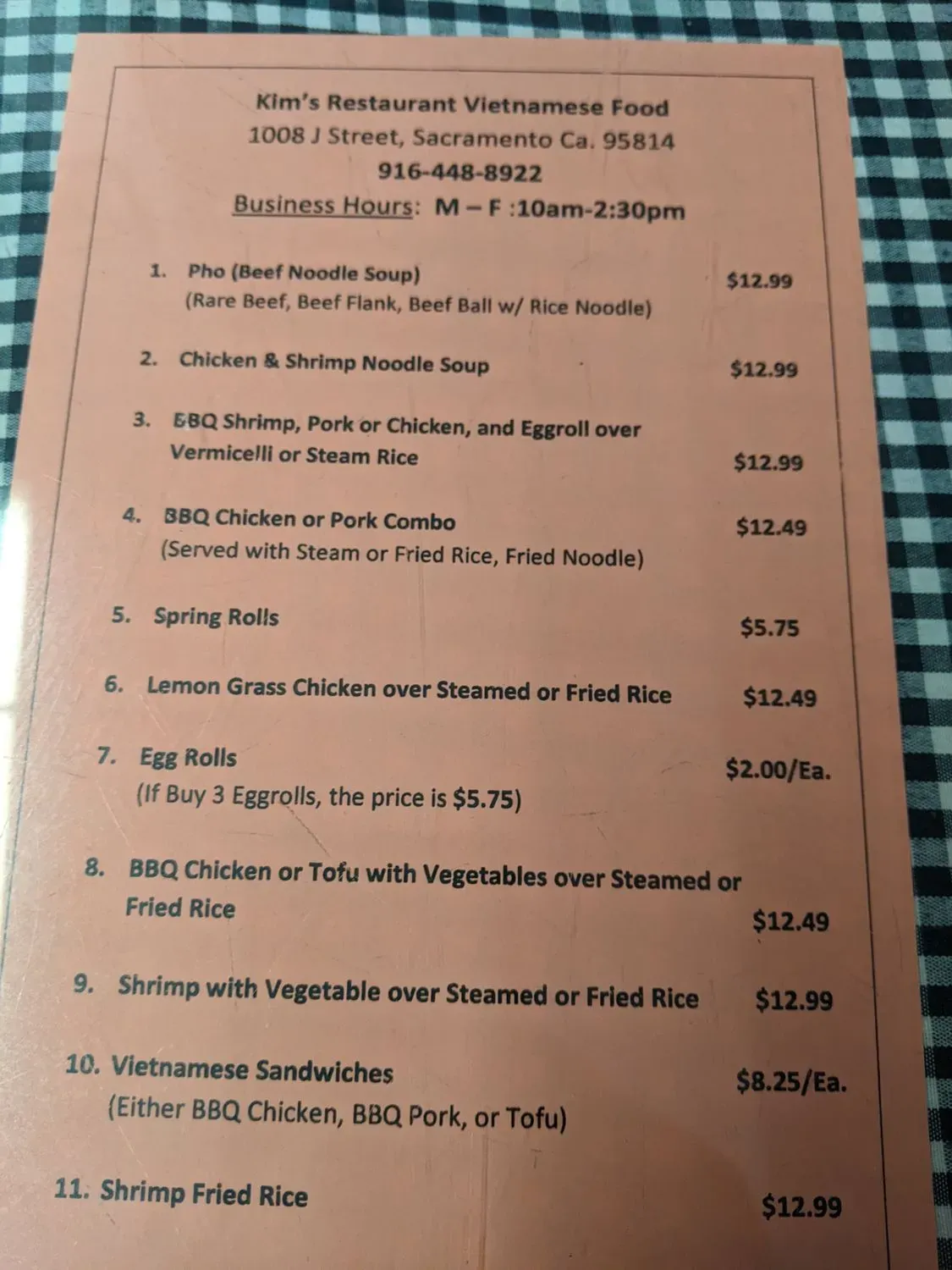 Menu 2