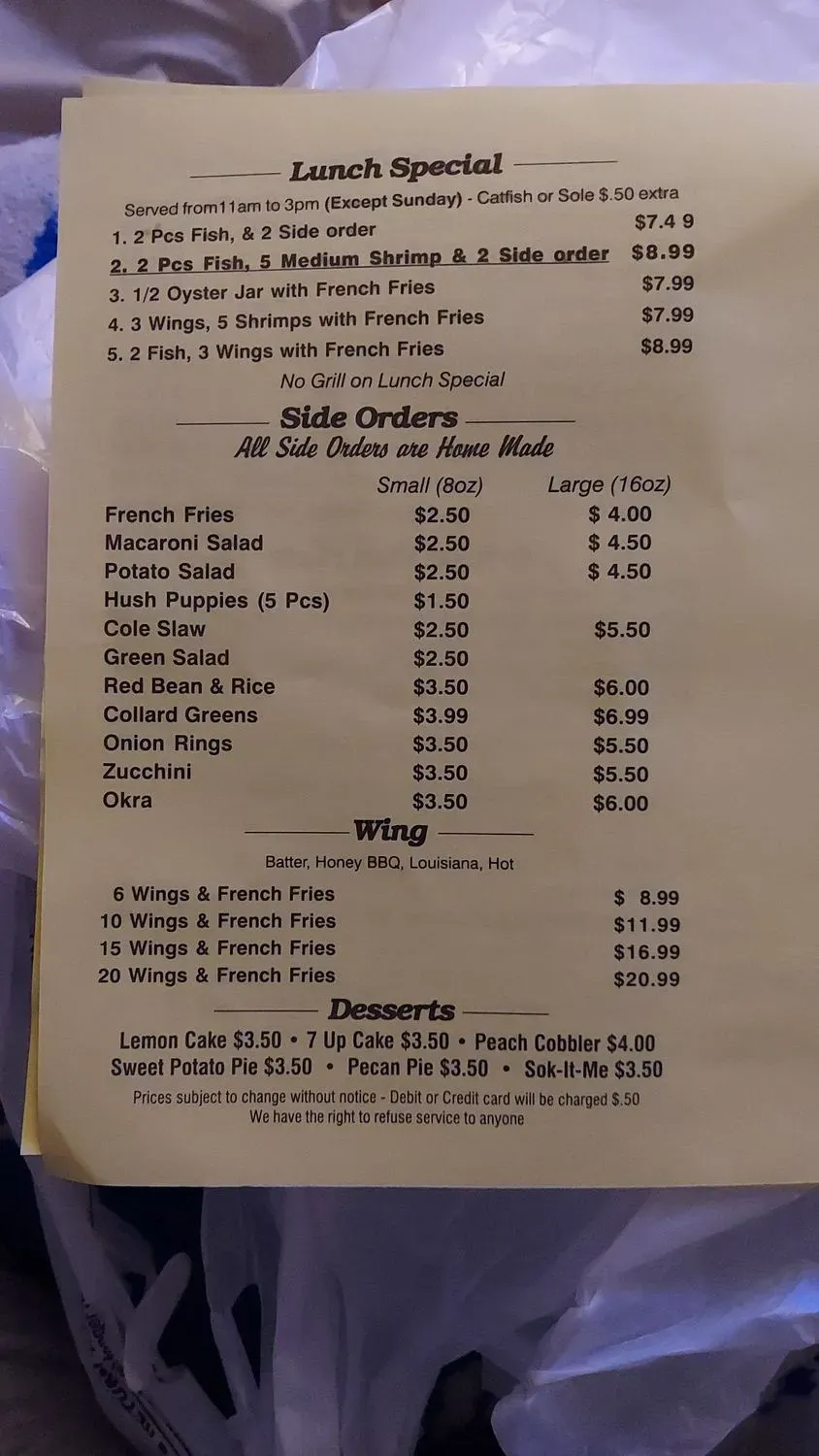 Menu 6