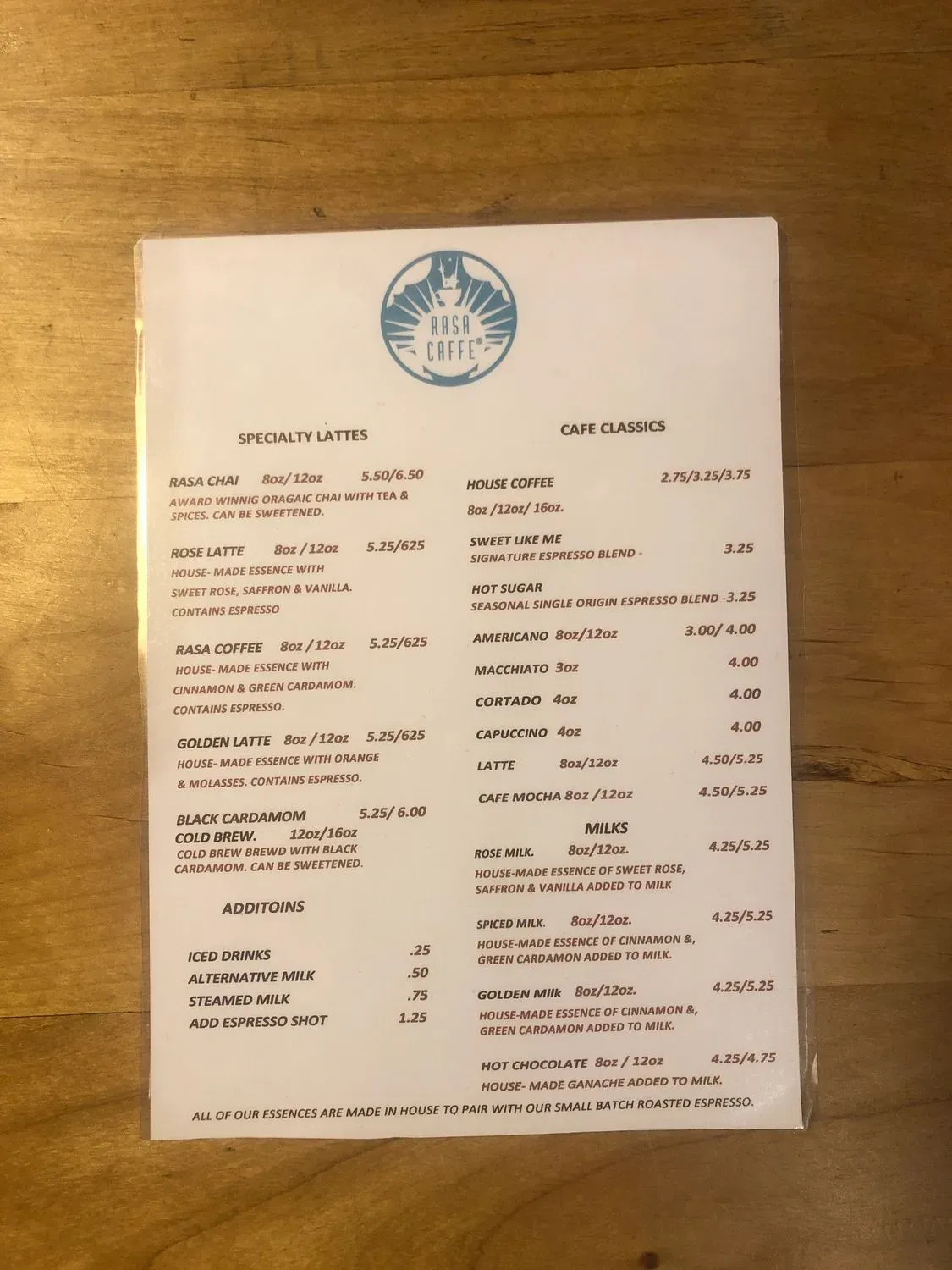 Menu 1