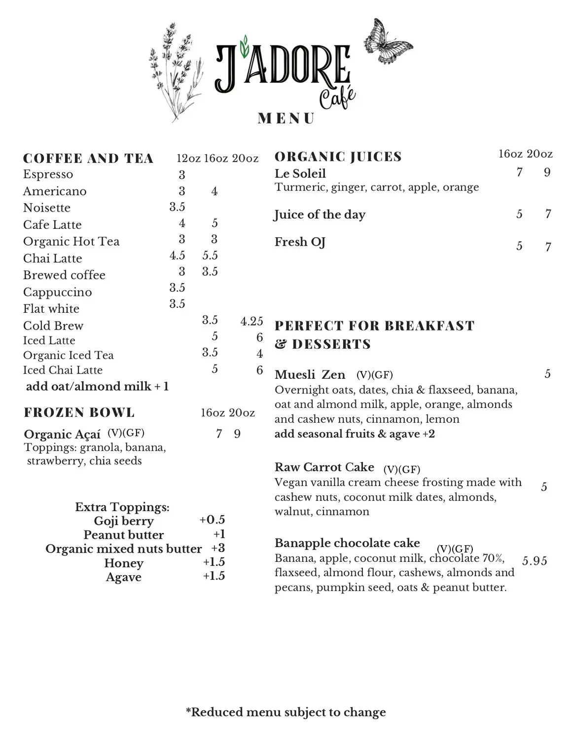 Menu 5