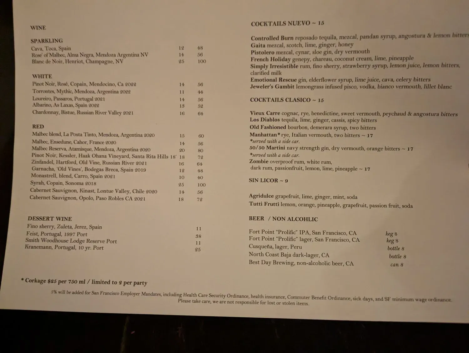 Menu 6