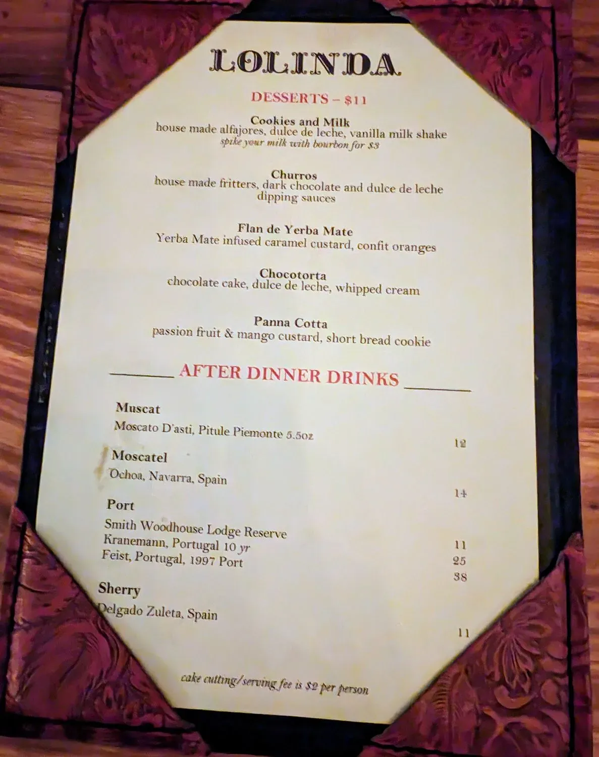 Menu 4