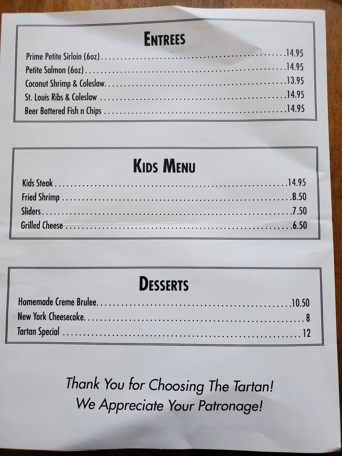 Menu 1