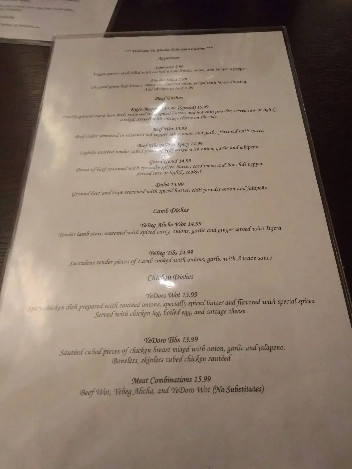 Menu 6