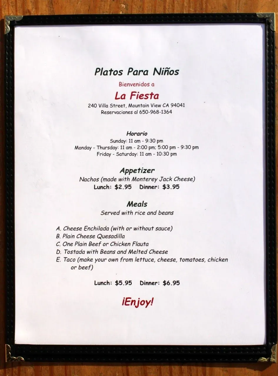 Menu 5