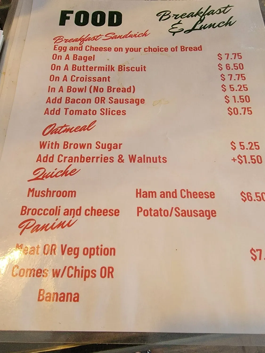 Menu 5