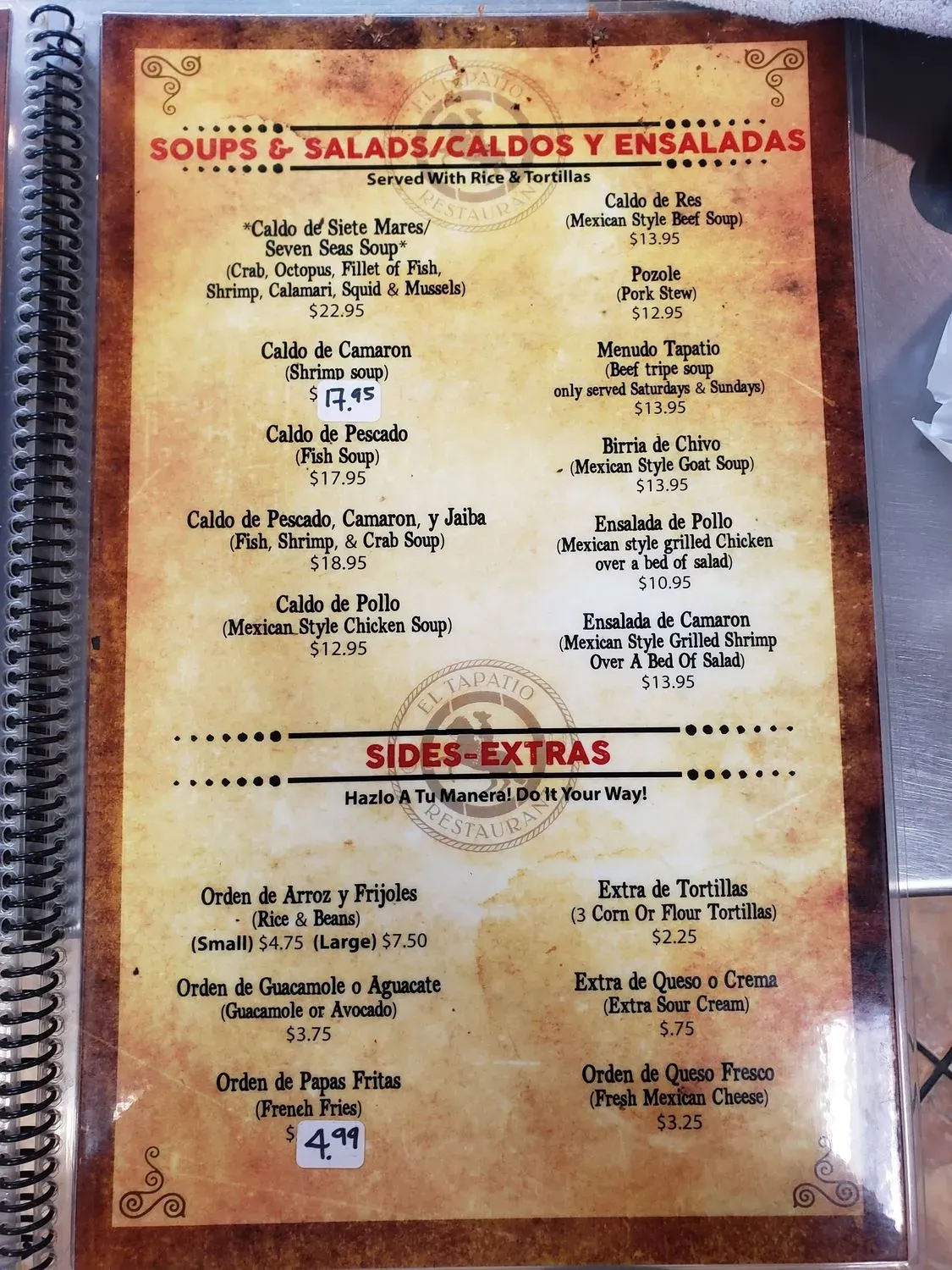 Menu 5