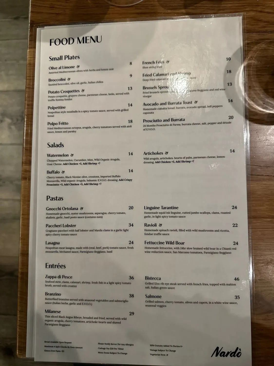 Menu 5