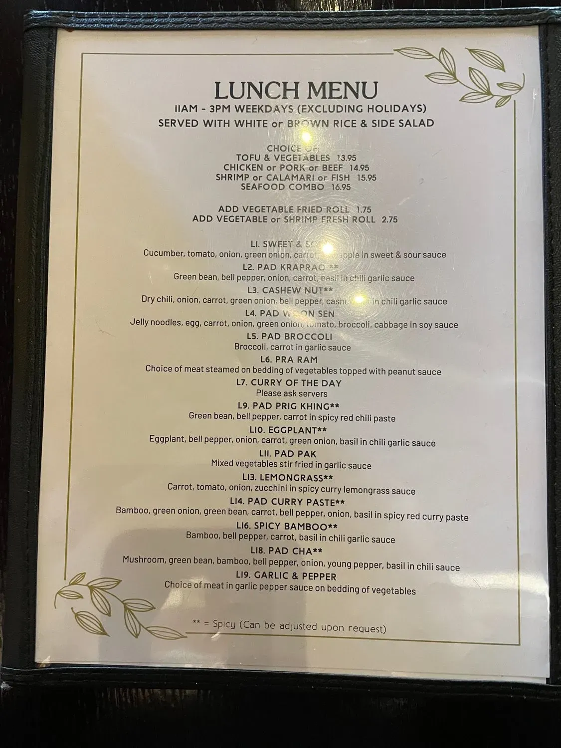 Menu 5