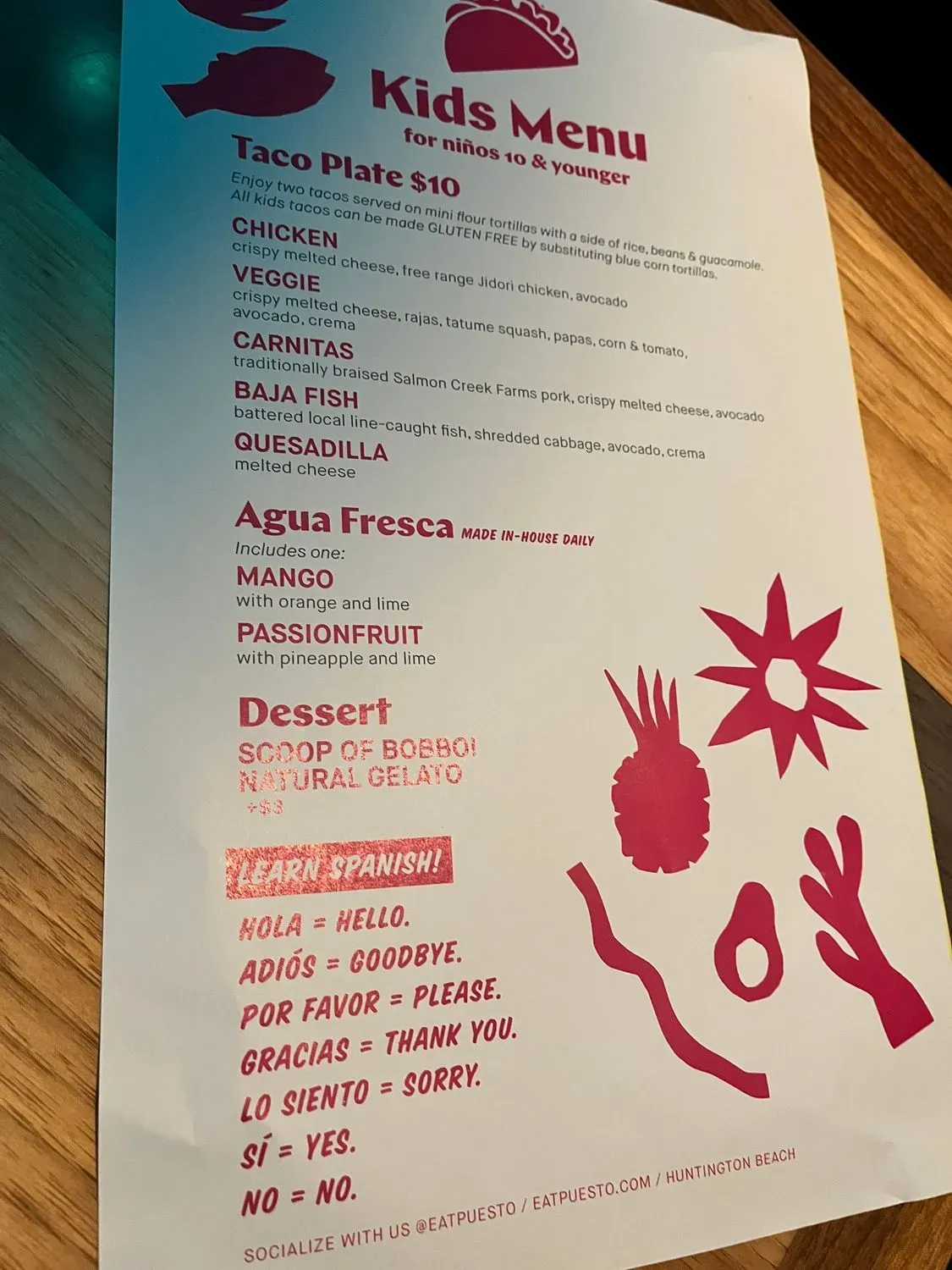 Menu 5